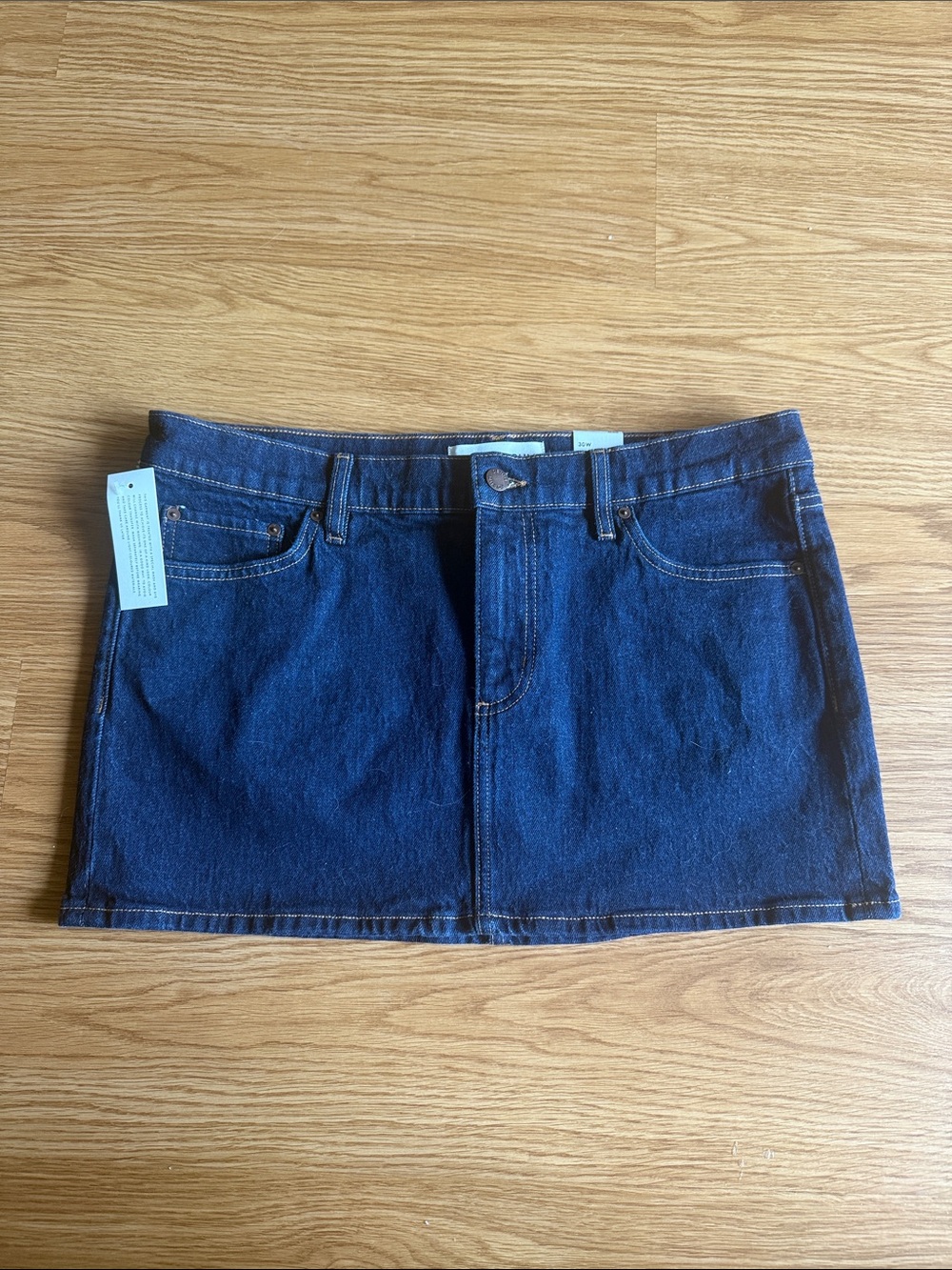 Aritzia Denim Forum Alba Micro Denim Skirt